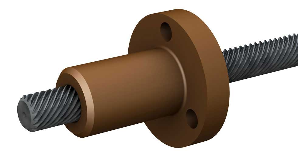 Lead Screws With RS Round Nut - Standard